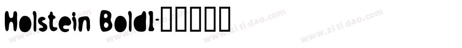Holstein Bold1字体转换